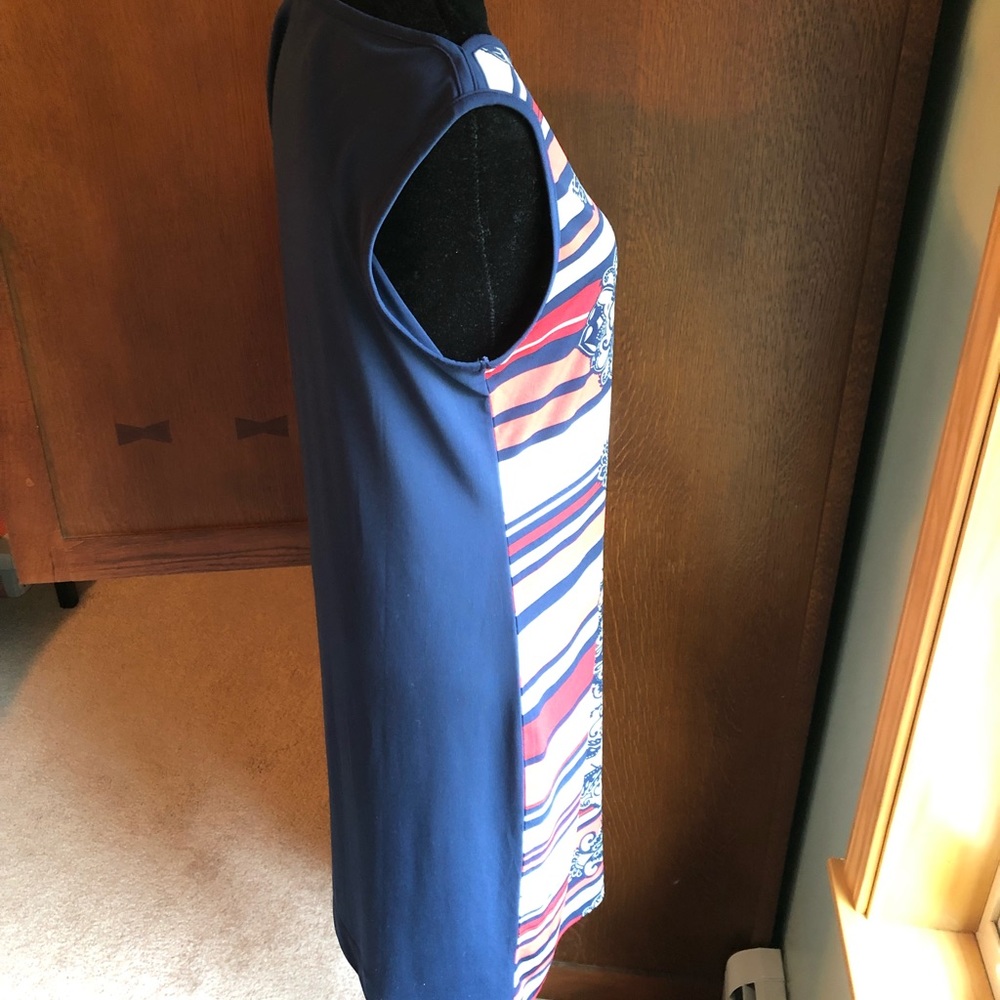 Banana Republic Damask Pattern and Striped Dress size medium - Picture 7 of 16